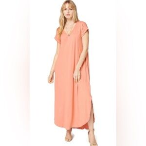 Coral Maxi Dress | Large | entro